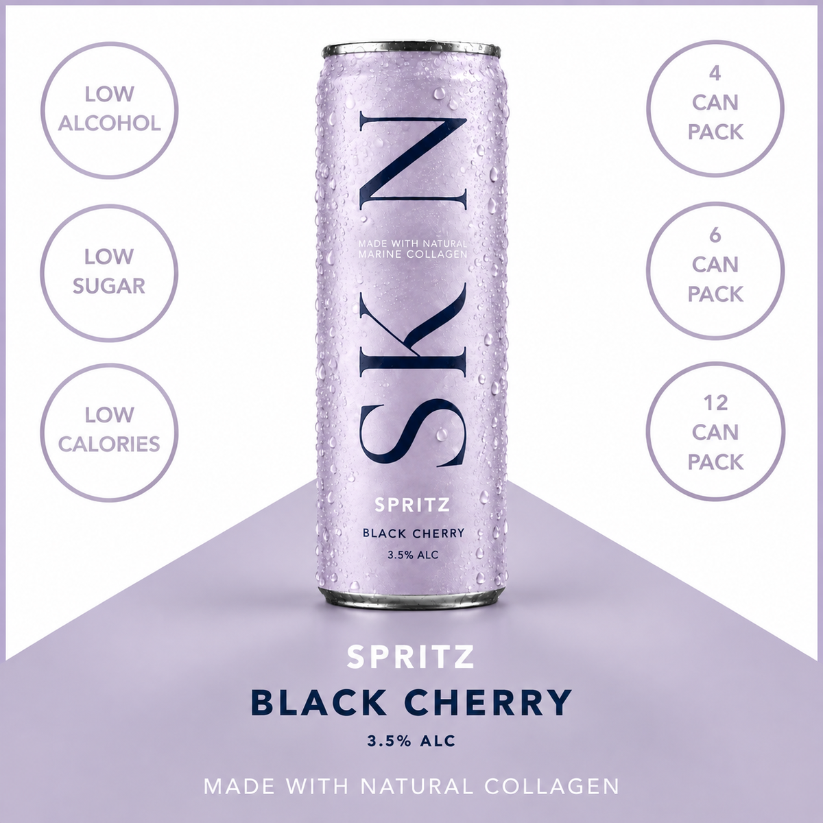 SKN Spritz - Black Cherry 3.5% Alc